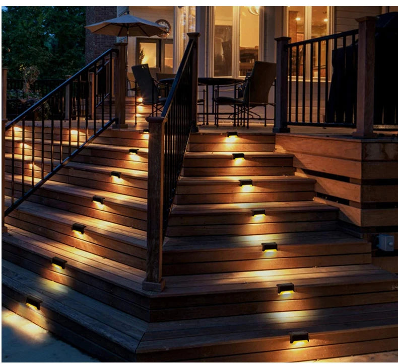 Solar Deck Lights - Waterproof Outdoor Step Lights