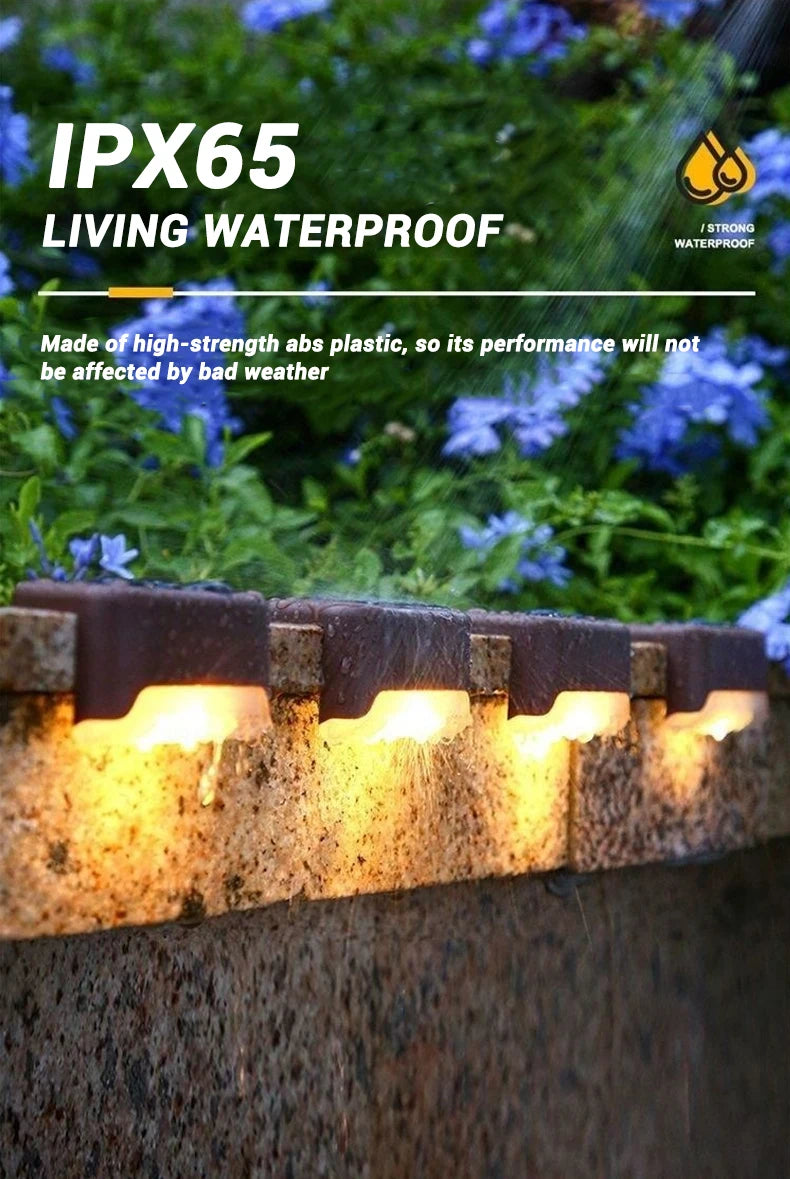 Solar Deck Lights - Waterproof Outdoor Step Lights
