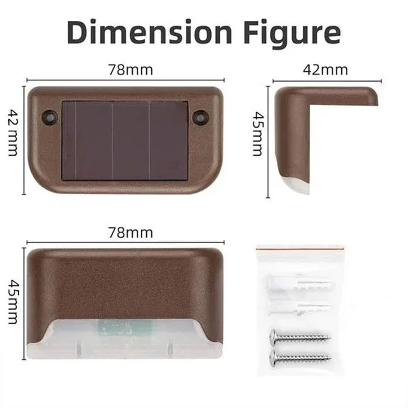 Solar Deck Lights - Waterproof Outdoor Step Lights
