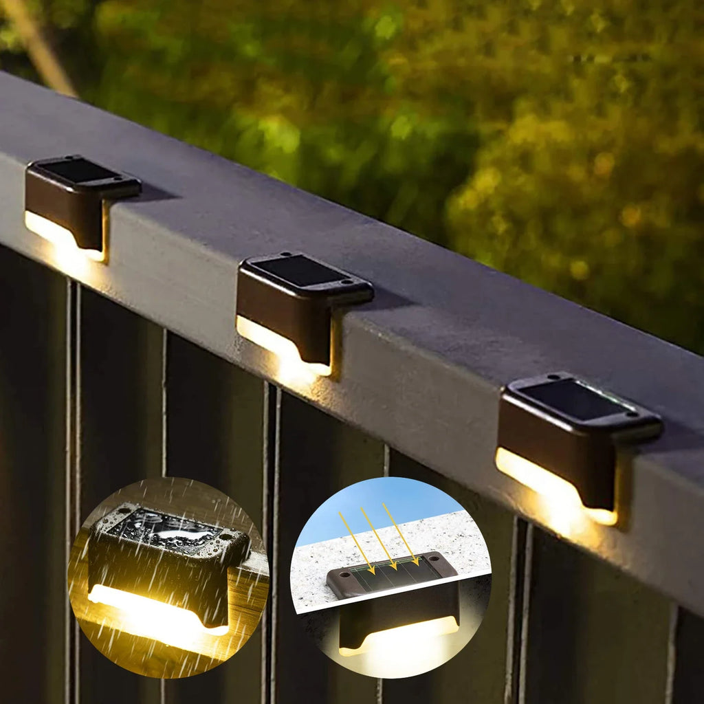 Solar Deck Lights - Waterproof Outdoor Step Lights