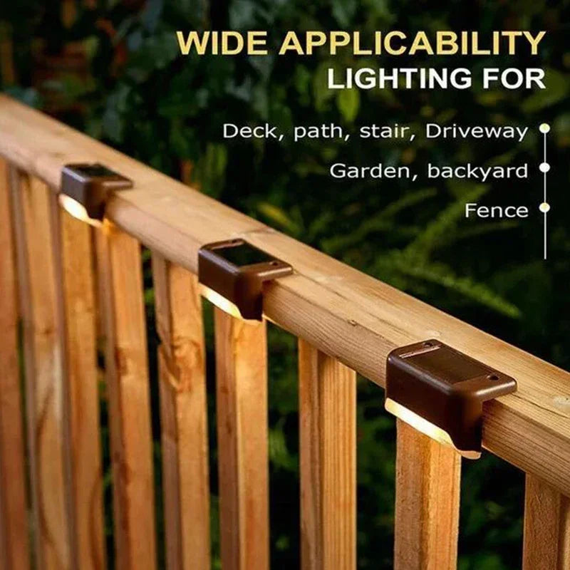 Solar Deck Lights - Waterproof Outdoor Step Lights