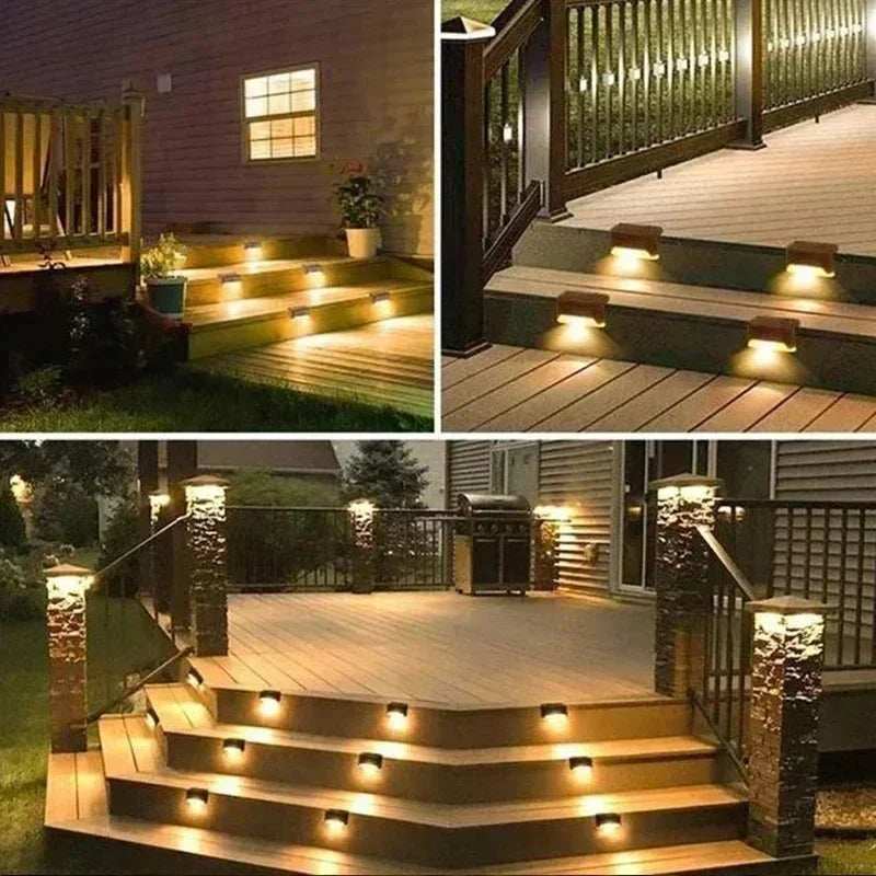 Solar Deck Lights - Waterproof Outdoor Step Lights