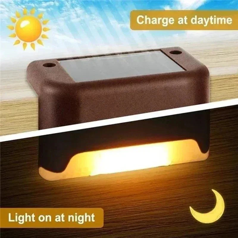 Solar Deck Lights - Waterproof Outdoor Step Lights